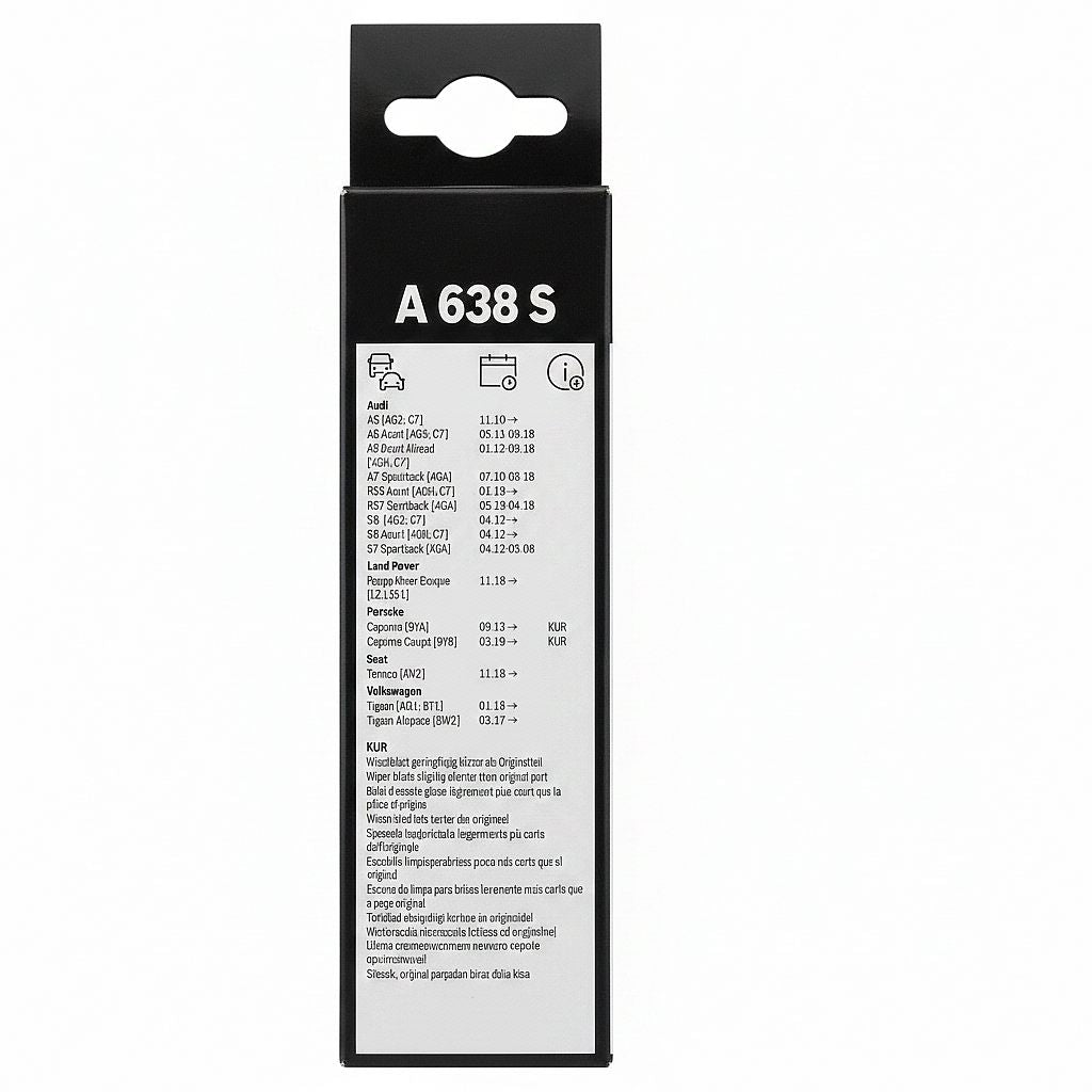 Bosch A638S AeroTwin PKW Front Scheibenwischer – Set => 650 mm / 530 mm