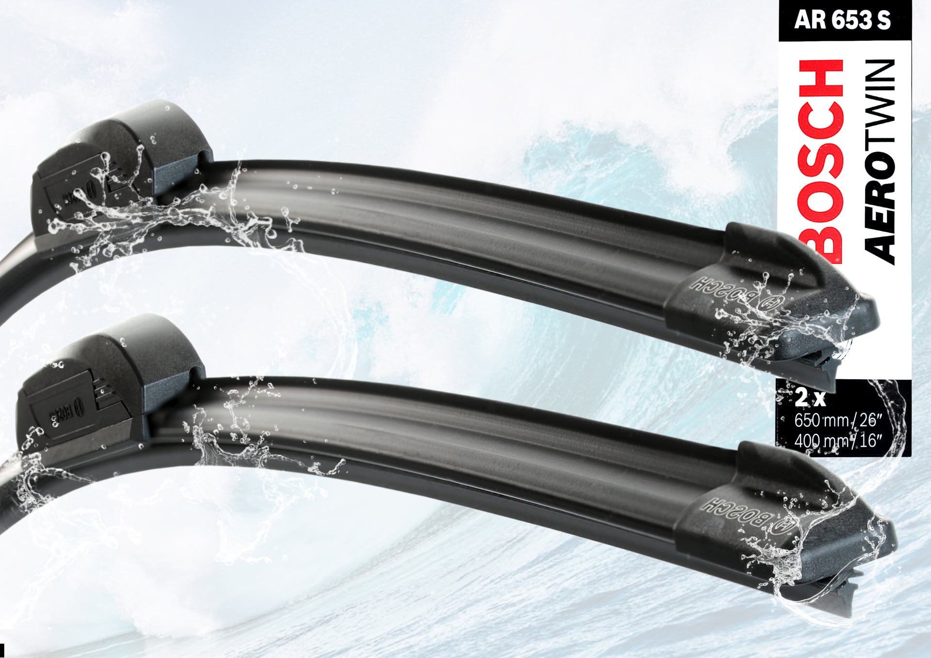 Bosch Aerotwin AR128S, ruitenwissers, lengte: 650 mm/300 mm, set voor voorruit Bosch Aerotwin AR128S, ruitenwissers, lengte: 650 mm/300 mm, set voor voorruit
