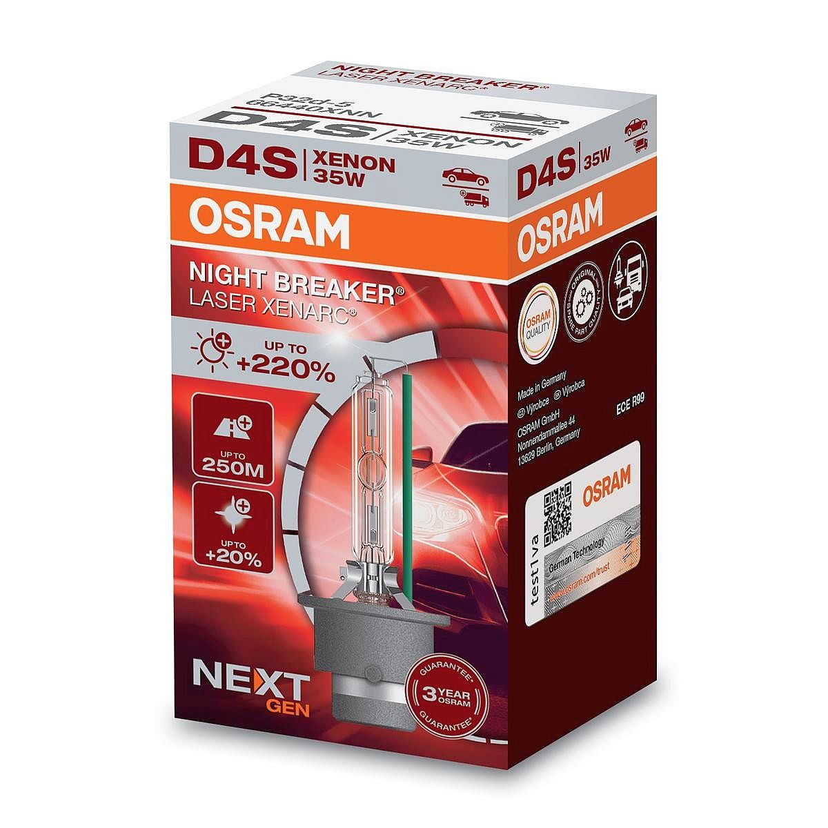 Osram D4S 66440 XNN Night Breaker Laser Xenarc Xenon Brenner