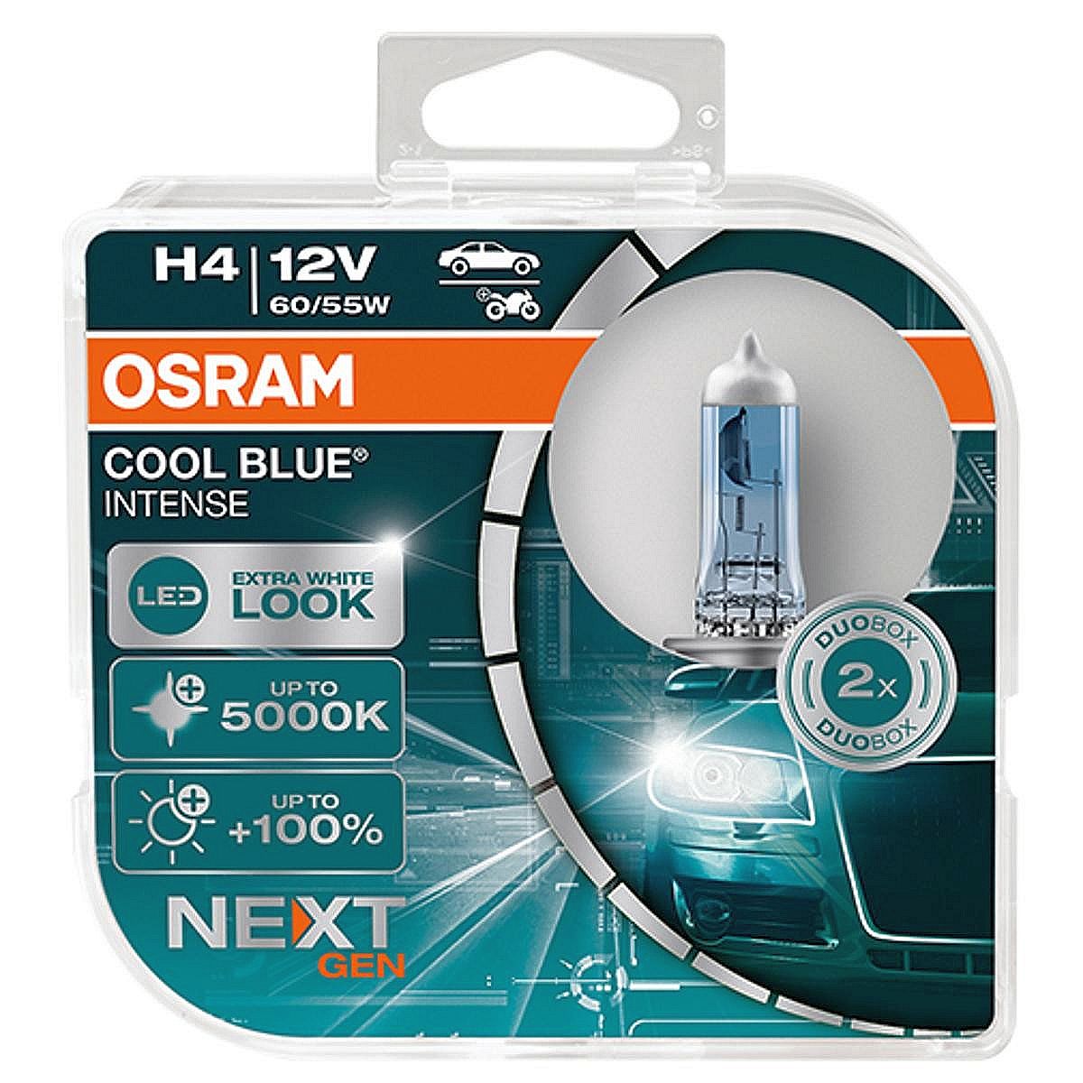 OSRAM H4 COOL BLUE INTENSE 64193CBN-HCB – 2 Stück
