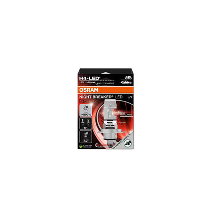 Osram H4 64193DWNBSP-1HB Night Breaker LED Motorrad / Autolampe mit ECE (1 Stück)