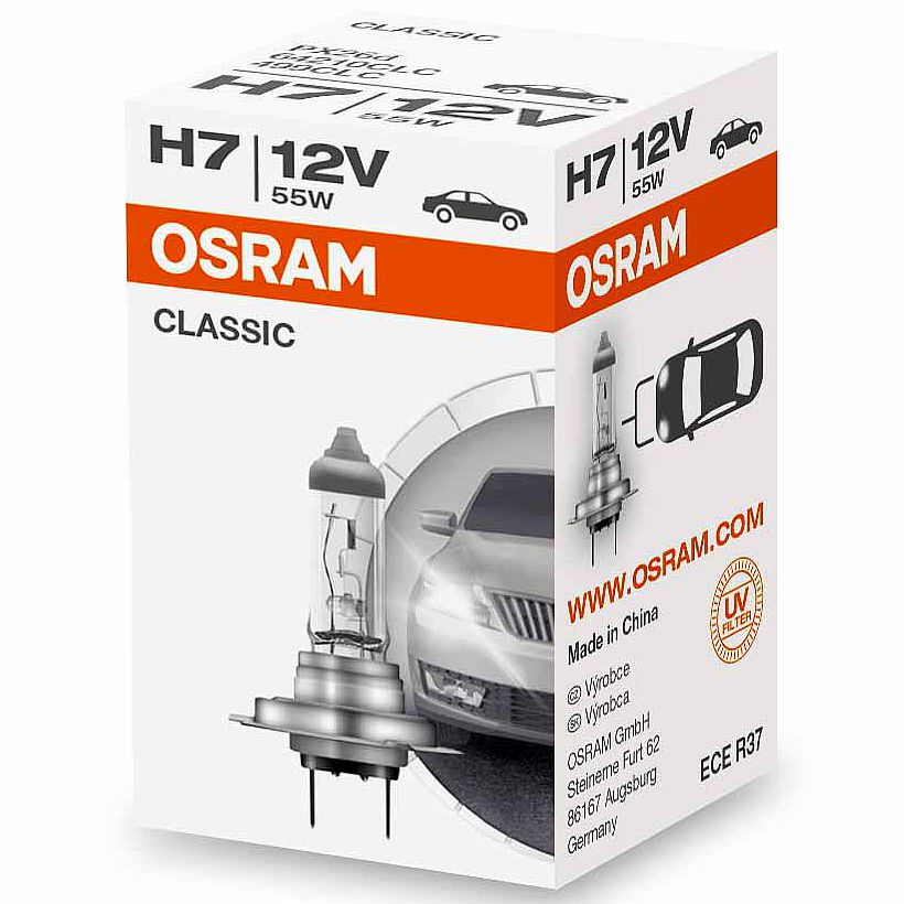 Osram H4 Classic Halogen Headlight Bulb 12V 60/55W