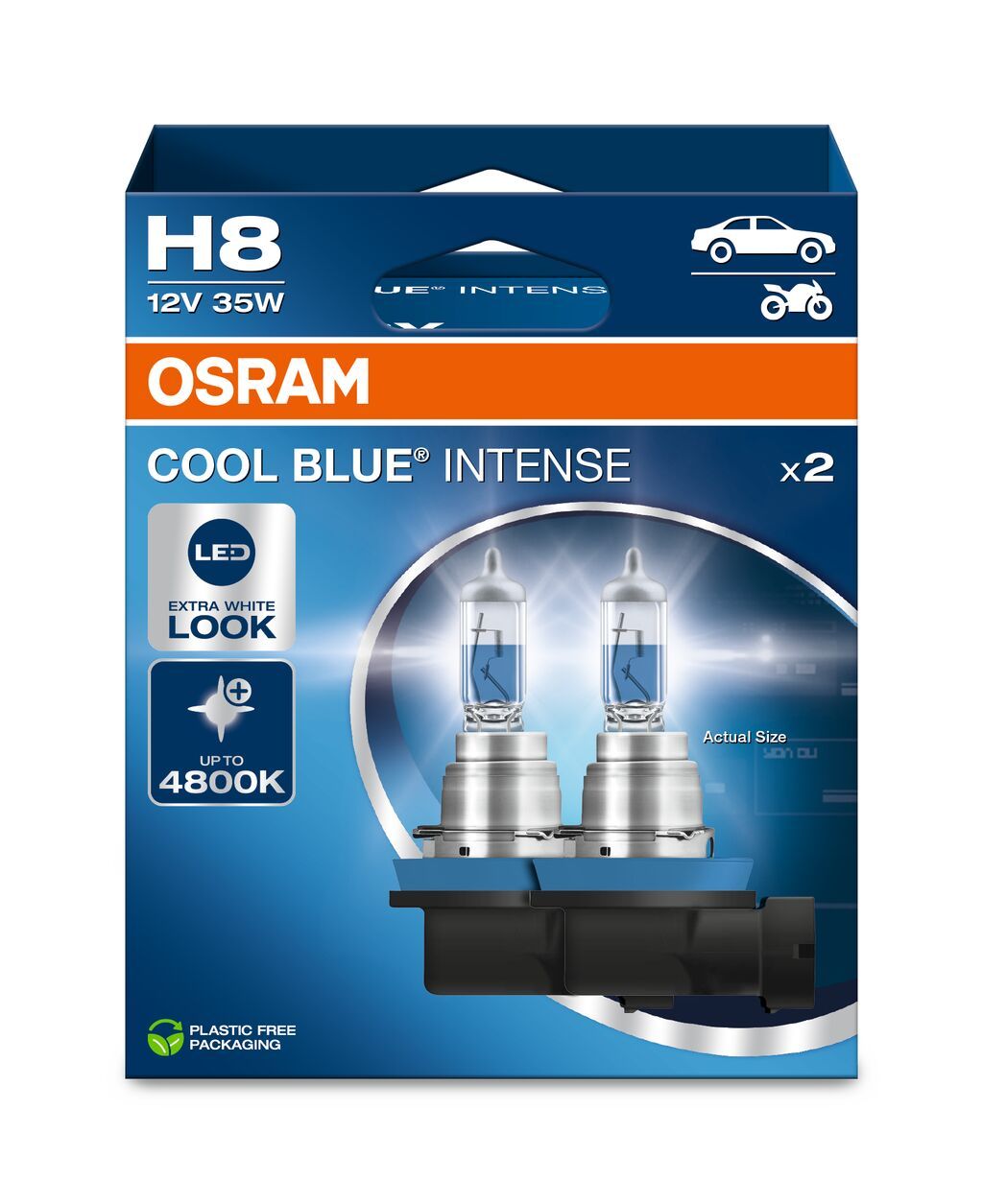 Osram H8 64212CBN-2HB Cool Blue Intense Halogen Lampen Duo-Box (2 Stück) (Kopie)
