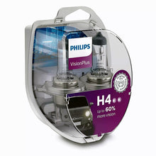 Philips H4 Vision Plus mit 60% mehr Licht Halogen Lampen (2 Stück)