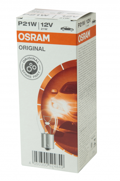 Osram P21W Original Spare Part BA15s Bremsleuchten (10er Pack)