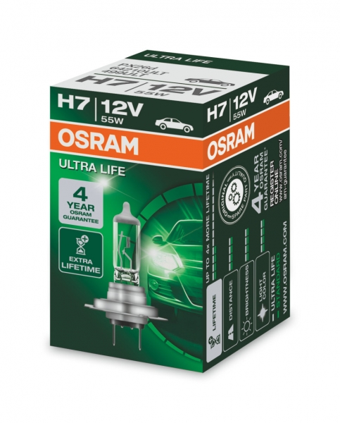 Osram H7 PX26d Ultra Life Halogen Lampe