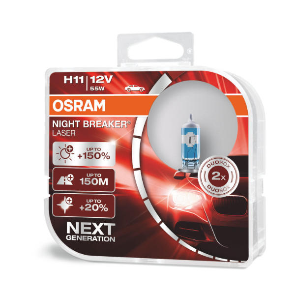 Osram H11 64211NL Halogen Lampe Night Breaker Laser +150% NEXT Generation