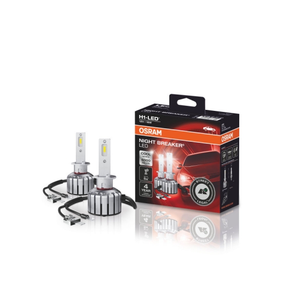 Osram H1 Night Breaker LED Autolampen Set mit ECE (2 Stück)