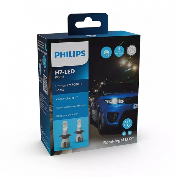 Philips H7 Ultinon Pro6000 HL Boost (mit Straßenzulassung*)