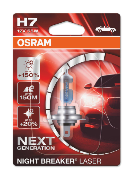 Osram H7 64210NL Halogen Lampe Night Breaker Laser +150% NEXT Generation