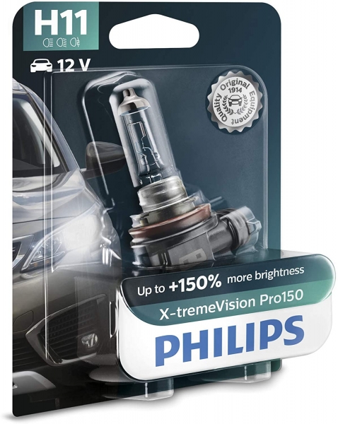 Philips H11 X-treme Vision Pro150 Halogen Lampe 12V