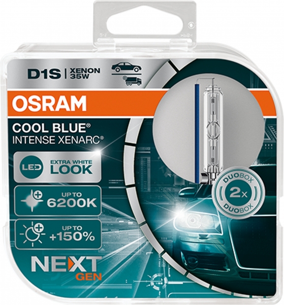 OSRAM D1S XENARC Cool Blue Intense bis 6200 Kelvin DuoBox (2Stück)