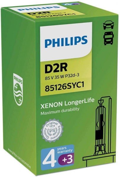 Philips D2R 85126SYC1 Xenon Brenner Longer Life