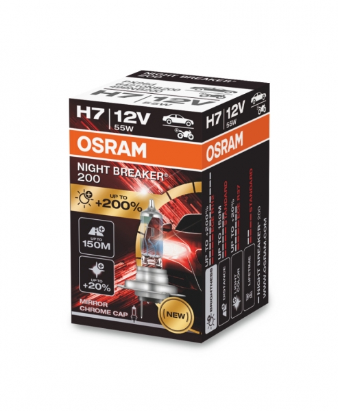 Osram H7 Night Breaker 200 Halogen Lampe