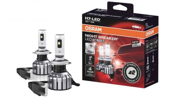 Osram H7 Night Breaker LED Autolampen Set mit ECE (2 Stück) Gen2