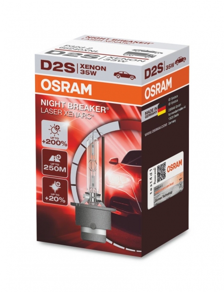 Osram D2S Xenon Scheinwerferlampe 66240XNL Night Breaker Laser +200%