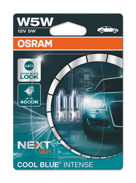 Osram W5W 2825CBN-02B Nummernschilder Lampen Cool Blue Intense Next GEN