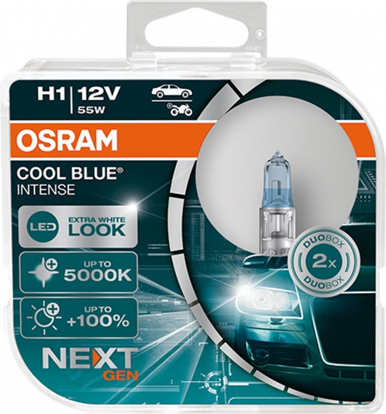 Osram H1 Cool Blue Intense Halogen Lampen Duo-Box (2 Stück)