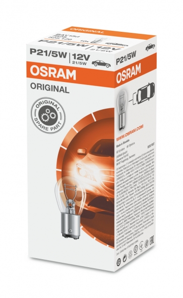 Osram P21/5W Original Spare Part BAY15d Bremsleuchte 10er Pack