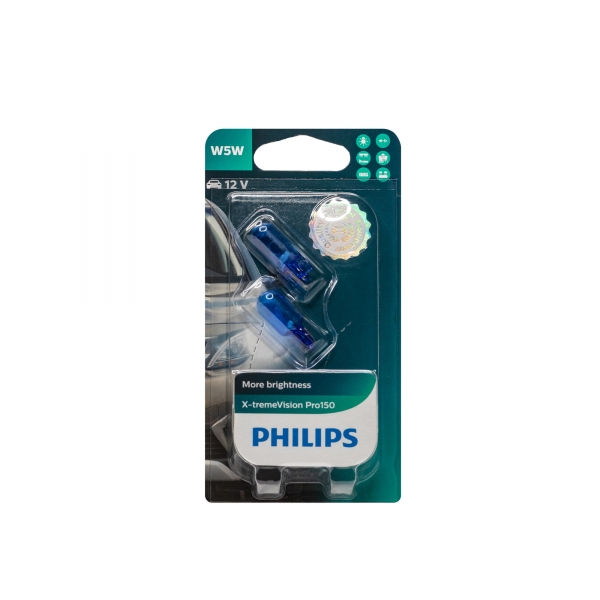 Philips W5W X-tremeVision Pro150 2er-Blister