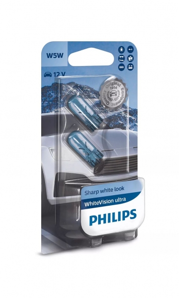 Philips W5W 12V White Vision Ultra 2er-Blister