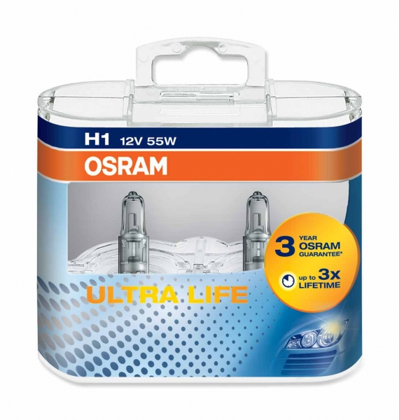 Osram H1 64150ULT Ultra Life Halogen Lampen Duo-Box (2 Stück)