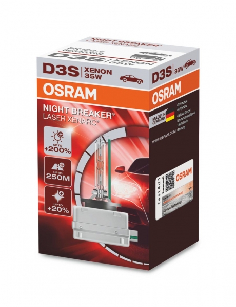 Osram D3S Xenon Scheinwerferlampe 66340XNL Night Breaker Laser +200%