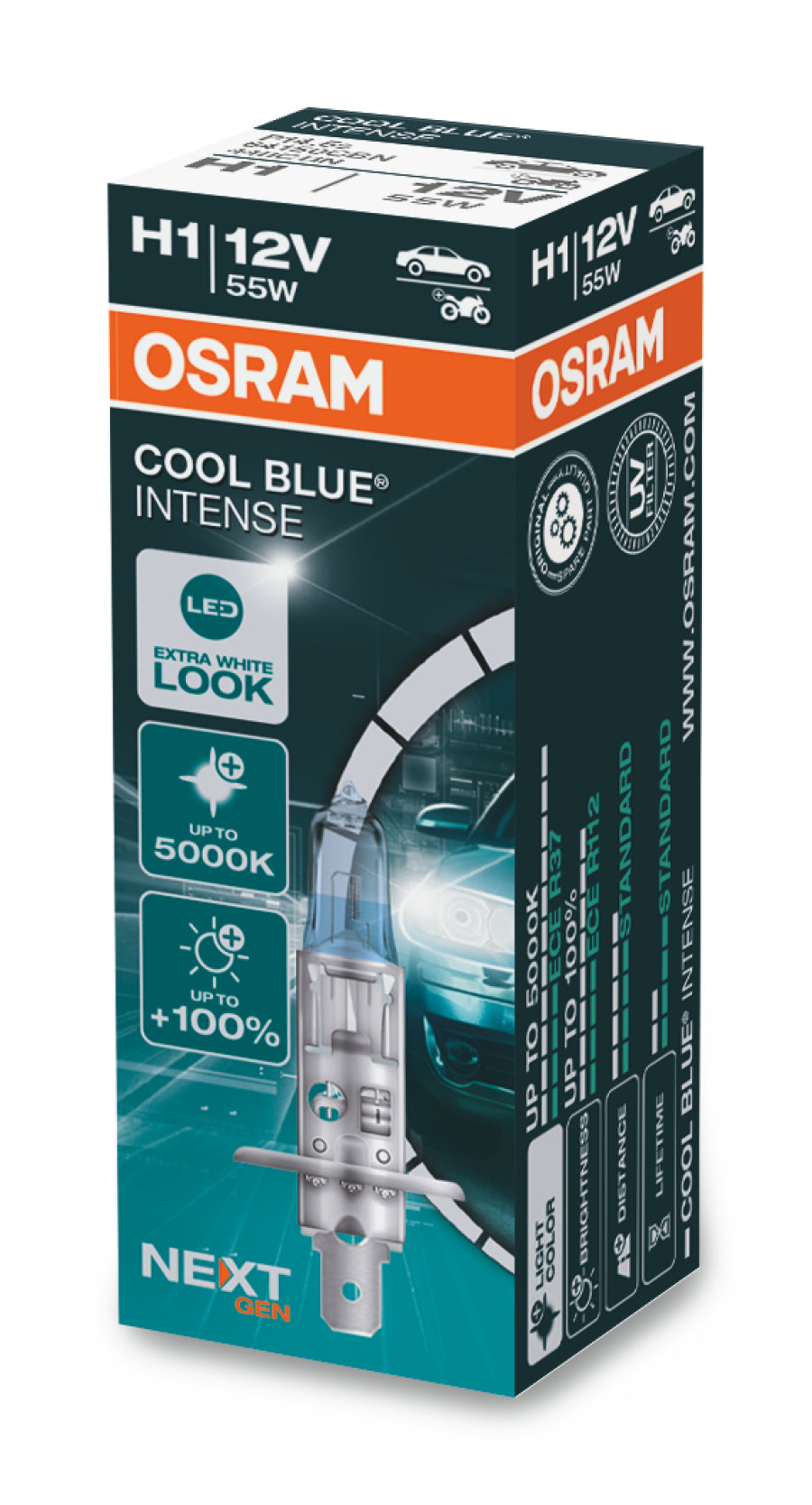 Osram H1 64150CBN Cool Blue Intense (NEXT GEN) Halogen Lampe