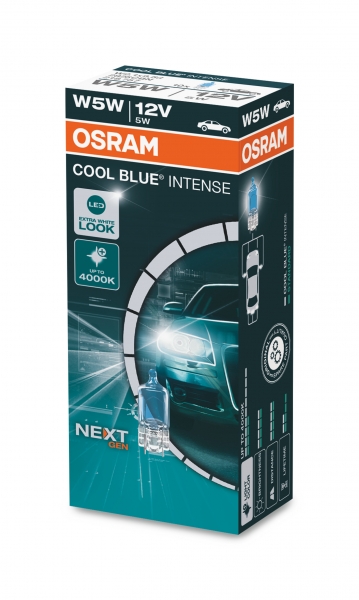 Osram W5W 2825CBN Halogen Lampen Cool Blue Intense "NextGen" 10er Pack