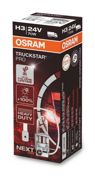Osram Truckstar Pro H3 64156TSP Halogen Lampen 24V 70W PK22s