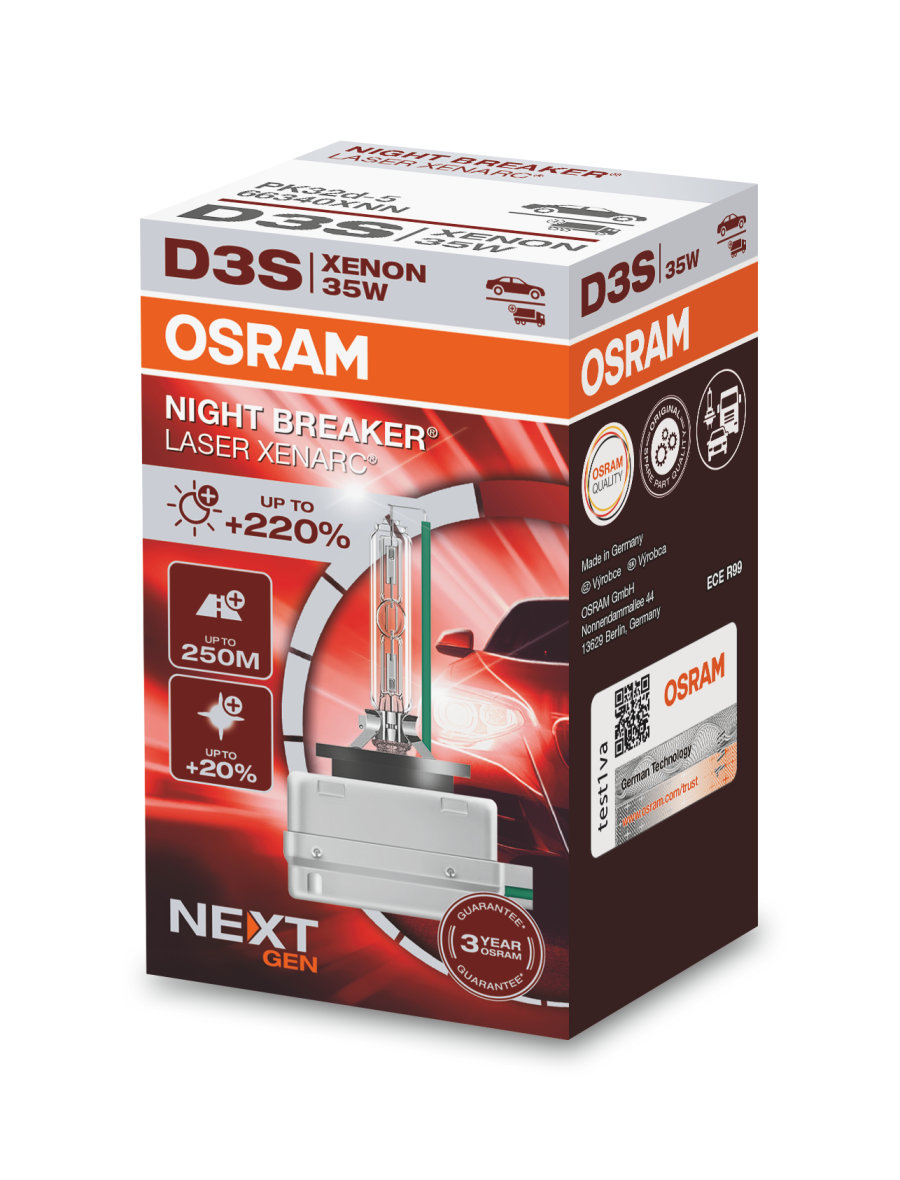 Osram D3S Night Breaker Laser NEXT GEN 66340XNN Xenon Scheinwerferlampen  +220%