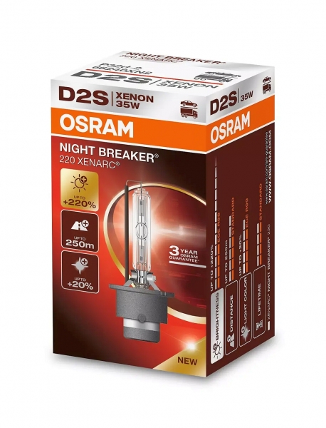 Osram D2S Night Breaker 220 Xenon Scheinwerferlampe +220%