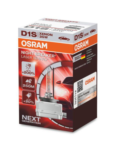 Osram D1S Xenon Scheinwerferlampe 66140XNL Night Breaker Laser +200%