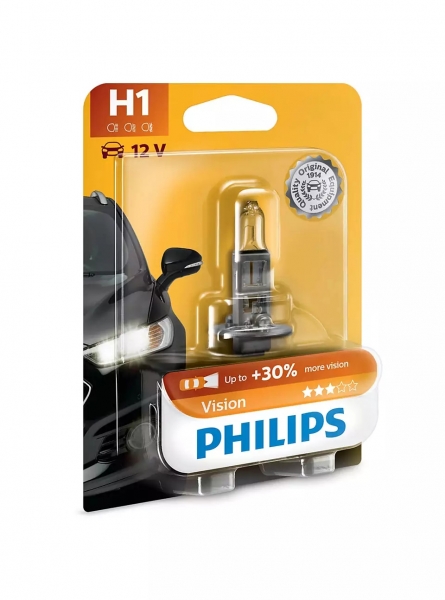 Philips H1 12258PRB1 Vision +30% Scheinwerferlampe