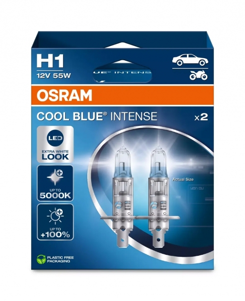 Osram H1 Cool Blue Intense Halogen Lampen Duo-Box (2 Stück)