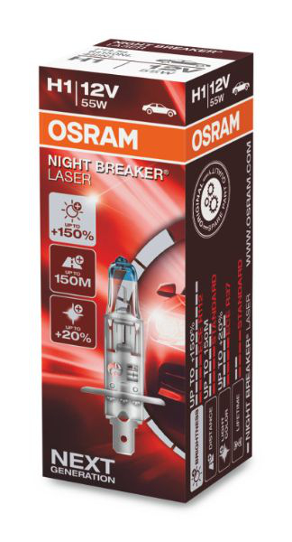 Osram H1 64150NL Halogen Lampe Night Breaker Laser +150%