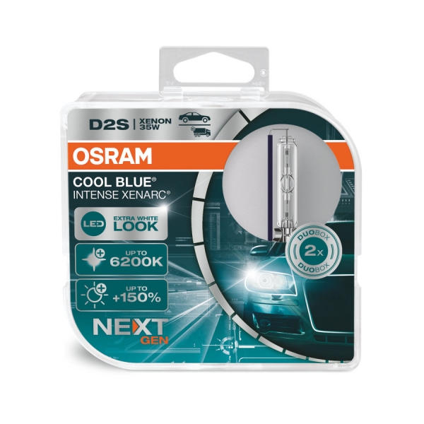 OSRAM D2S XENARC Cool Blue Intense bis 6200 Kelvin DuoBox (2Stück)