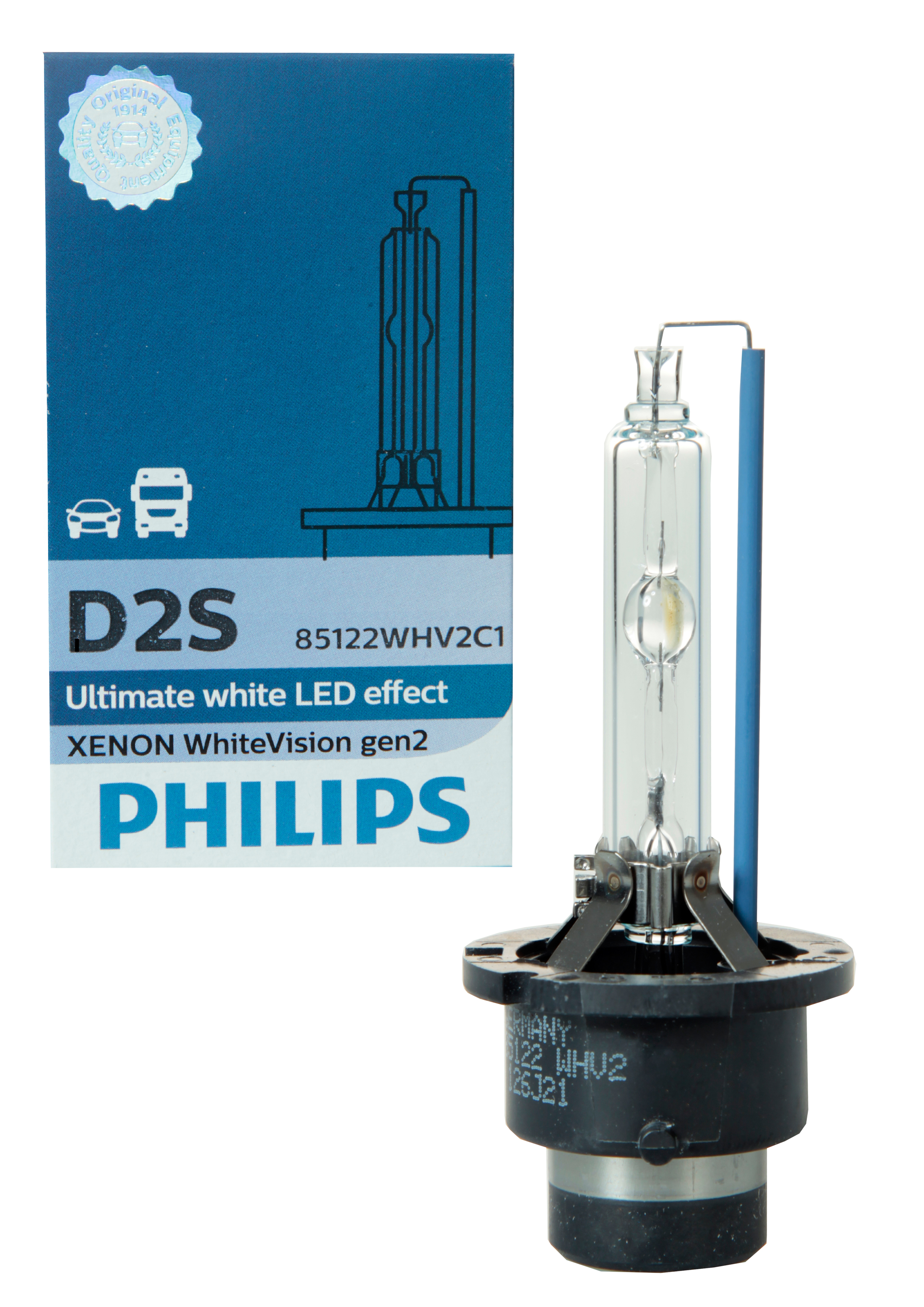 Philips D2S 85122WHV2C1 WhiteVision gen2 Xenon Brenner in C1 Verpackung