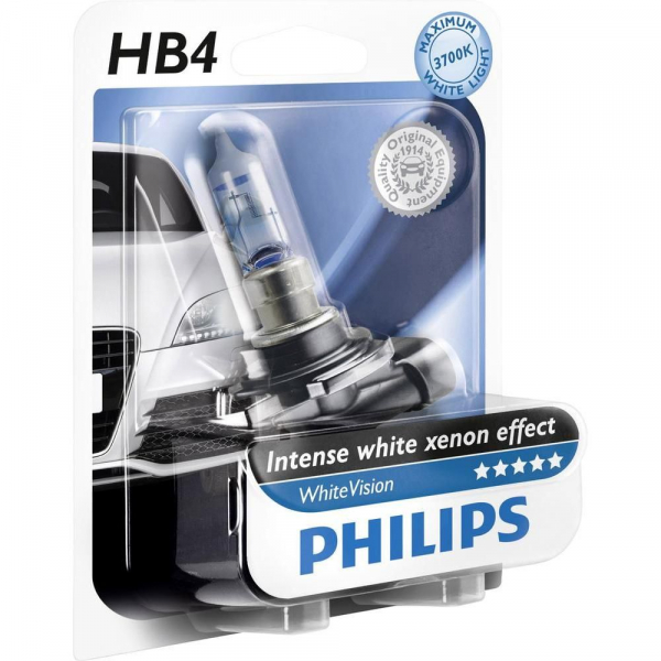 Philips HB4 9006 WHVB1 White Vision Scheiwerferlampe Intense white xenon effect