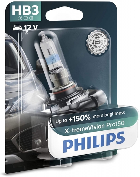Philips HB3 X-treme Vision Pro150 Halogen Lampe 12V 60W