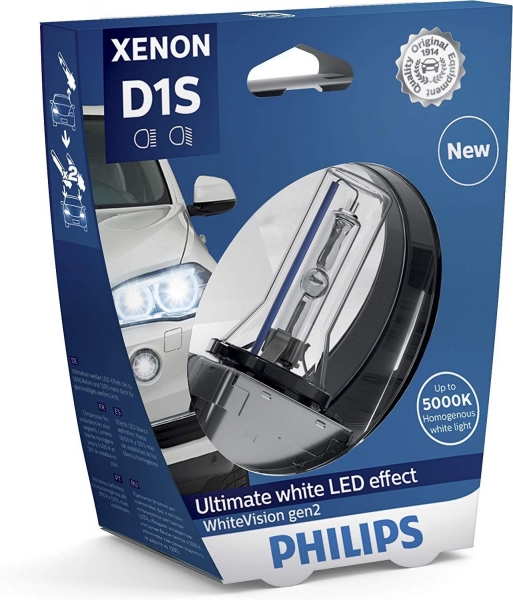 Philips D1S 85415WHV WhiteVision gen2 Xenon Brenner in S1 Verpackung