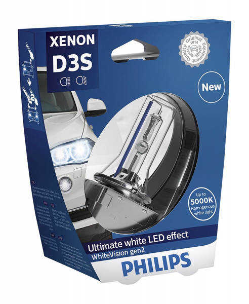 Philips D3S 42403WHV WhiteVision gen2 Xenon Brenner in S1 Verpackung